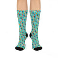 Aqua Splash — JuiceBoxSocks Crew Socks
