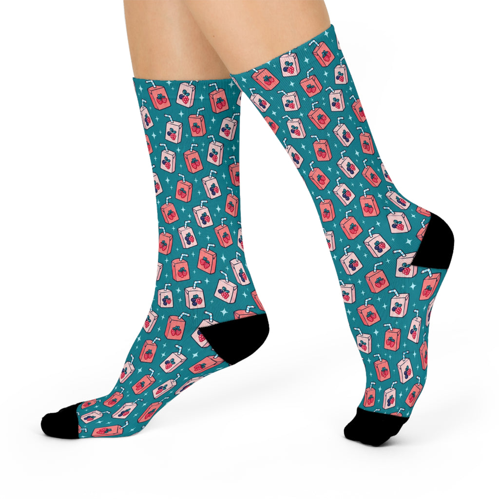Berry Bright — JuiceBoxSocks Crew Socks