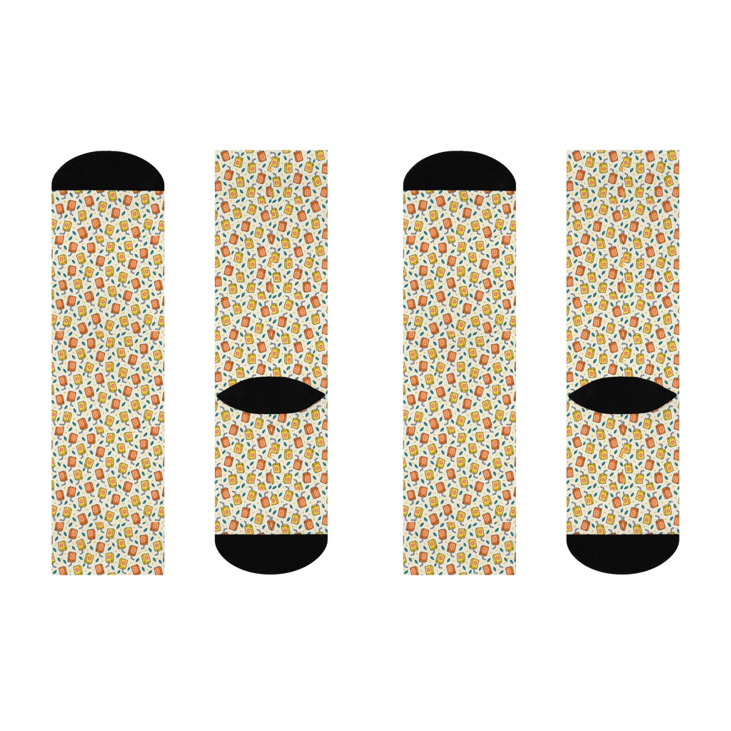 Citrus Pop — JuiceBoxSocks Crew Socks