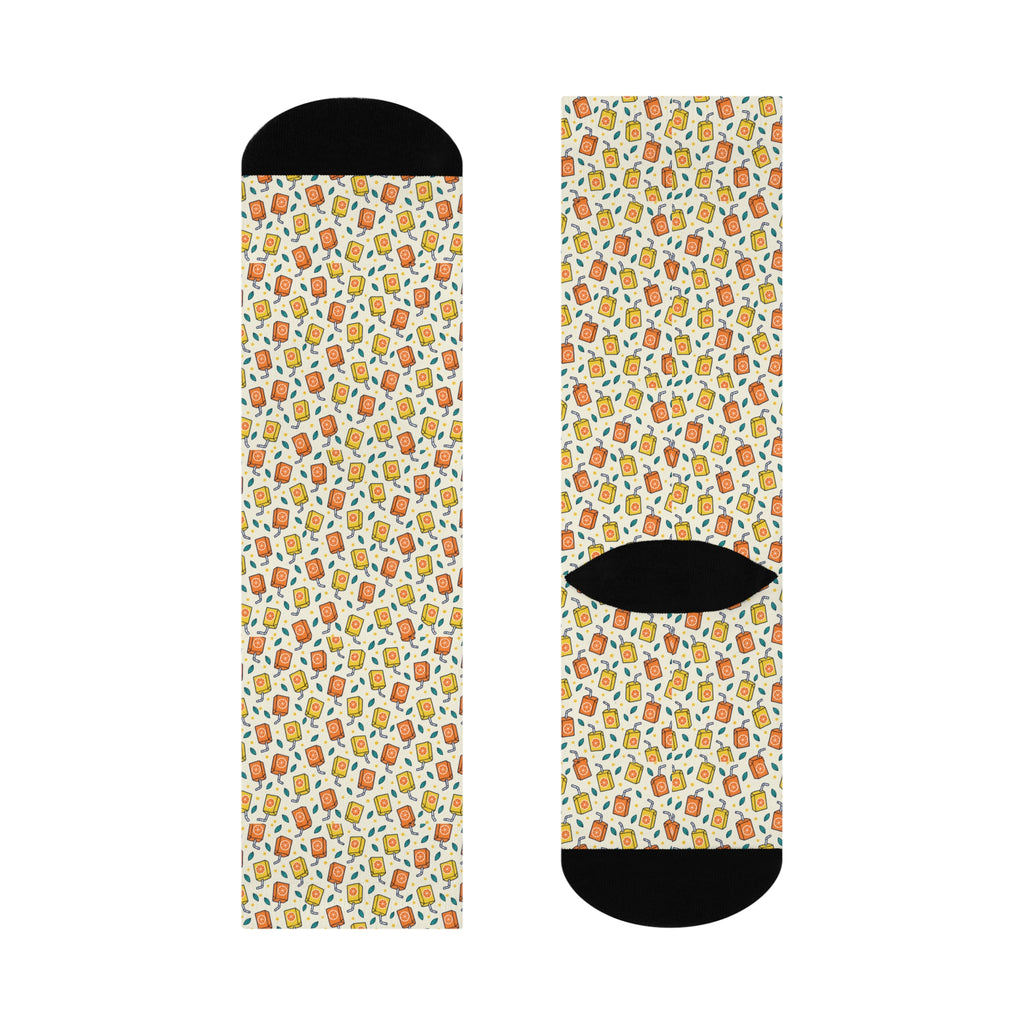 Citrus Pop — JuiceBoxSocks Crew Socks